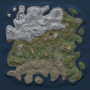 Thumbnail Rust Map: Procedural Map, Size: 4250, Seed: 588611262, 18 Monuments