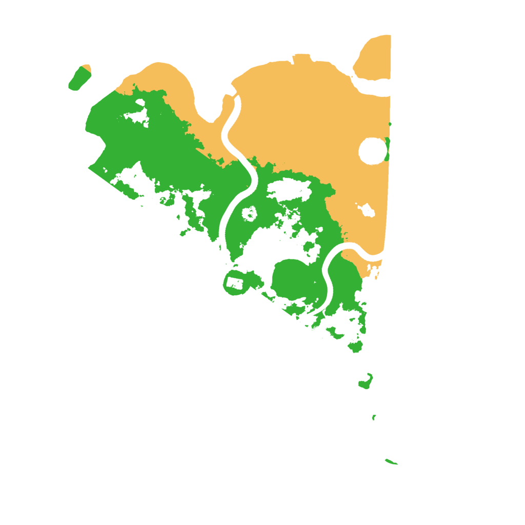Biome Rust Map: Procedural Map, Size: 3500, Seed: 65494