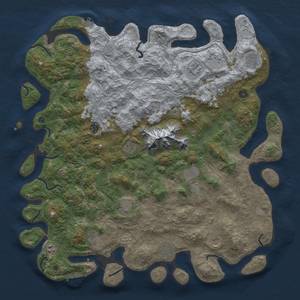 Thumbnail Rust Map: Procedural Map, Size: 5000, Seed: 122344512, 18 Monuments
