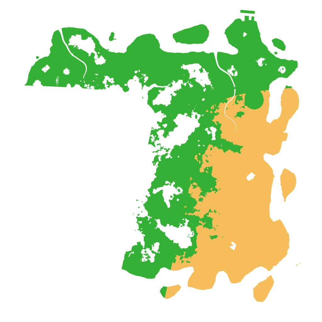 Biome Rust Map: Procedural Map, Size: 4500, Seed: 861502175