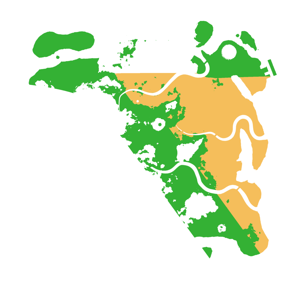 Biome Rust Map: Procedural Map, Size: 3500, Seed: 159097136