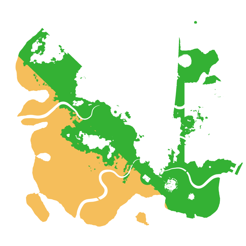 Biome Rust Map: Procedural Map, Size: 3500, Seed: 474322102