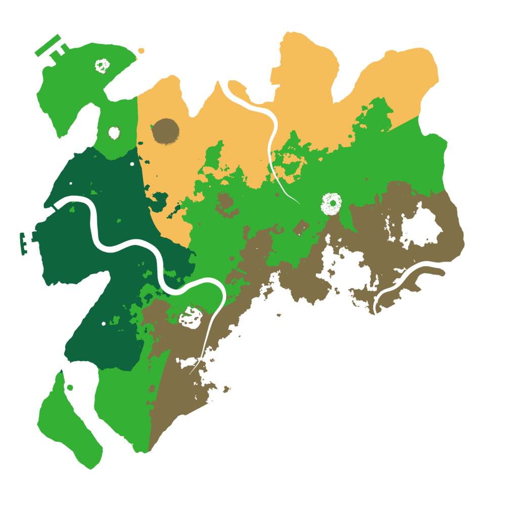 Biome Rust Map: Procedural Map, Size: 3500, Seed: 2057957592