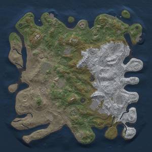 Thumbnail Rust Map: Procedural Map, Size: 4250, Seed: 1490746277, 19 Monuments