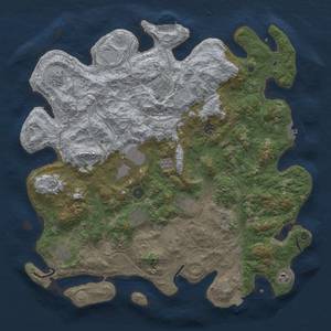 Thumbnail Rust Map: Procedural Map, Size: 4500, Seed: 81636719, 18 Monuments