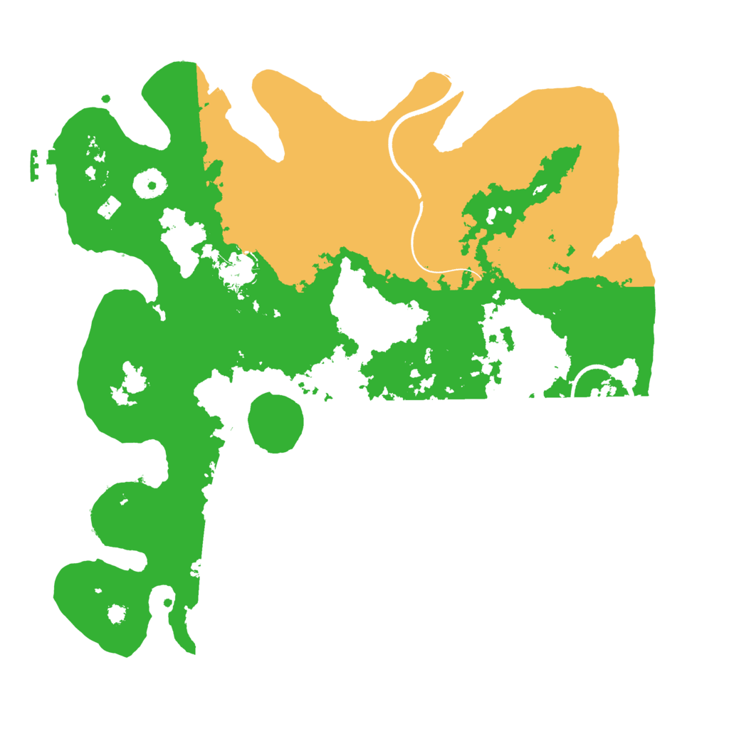 Biome Rust Map: Procedural Map, Size: 3500, Seed: 346544