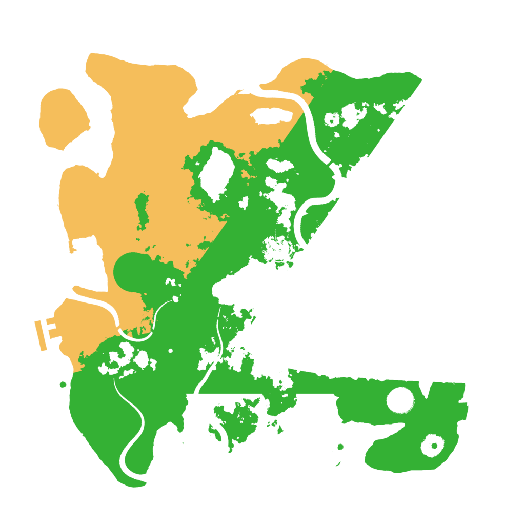 Biome Rust Map: Procedural Map, Size: 3500, Seed: 474903243