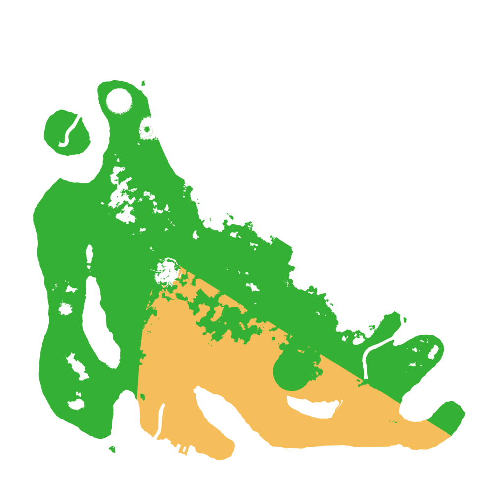 Biome Rust Map: Procedural Map, Size: 3500, Seed: 190825077