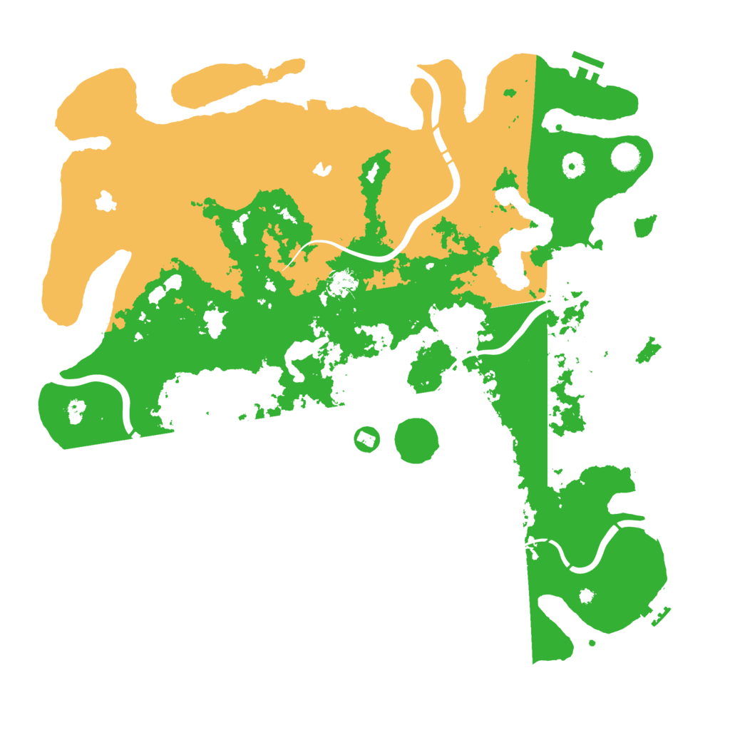Biome Rust Map: Procedural Map, Size: 4500, Seed: 350364204