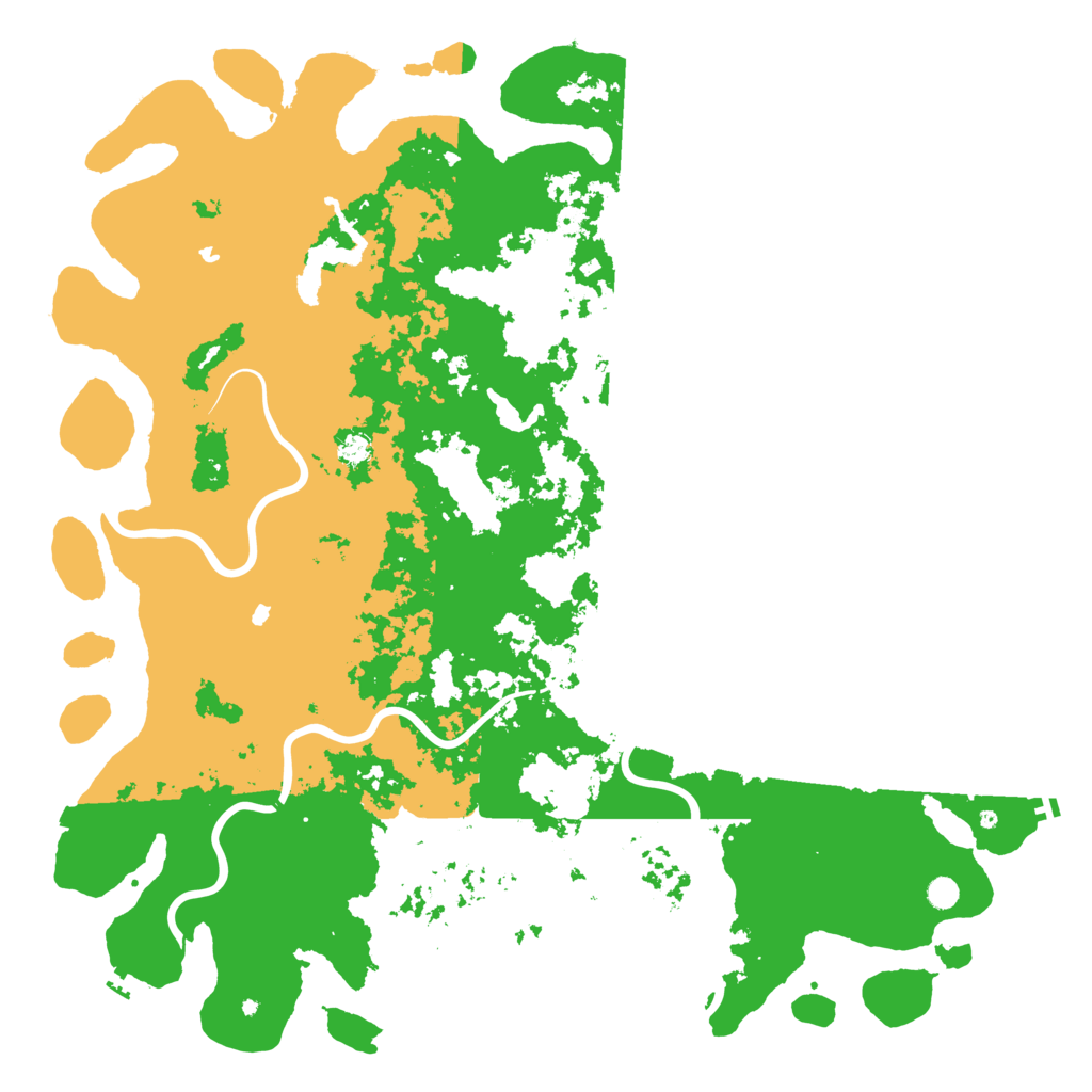 Biome Rust Map: Procedural Map, Size: 6000, Seed: 1451502645