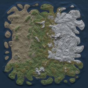 Thumbnail Rust Map: Procedural Map, Size: 6000, Seed: 1451502645, 18 Monuments