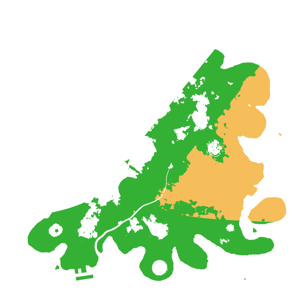 Biome Rust Map: Procedural Map, Size: 3500, Seed: 600094495