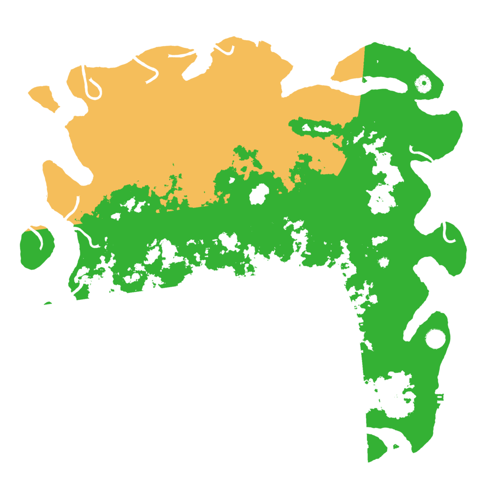 Biome Rust Map: Procedural Map, Size: 4500, Seed: 351245