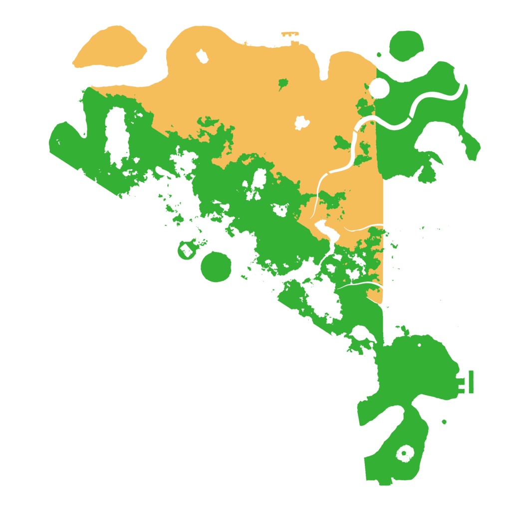 Biome Rust Map: Procedural Map, Size: 4500, Seed: 2024491372