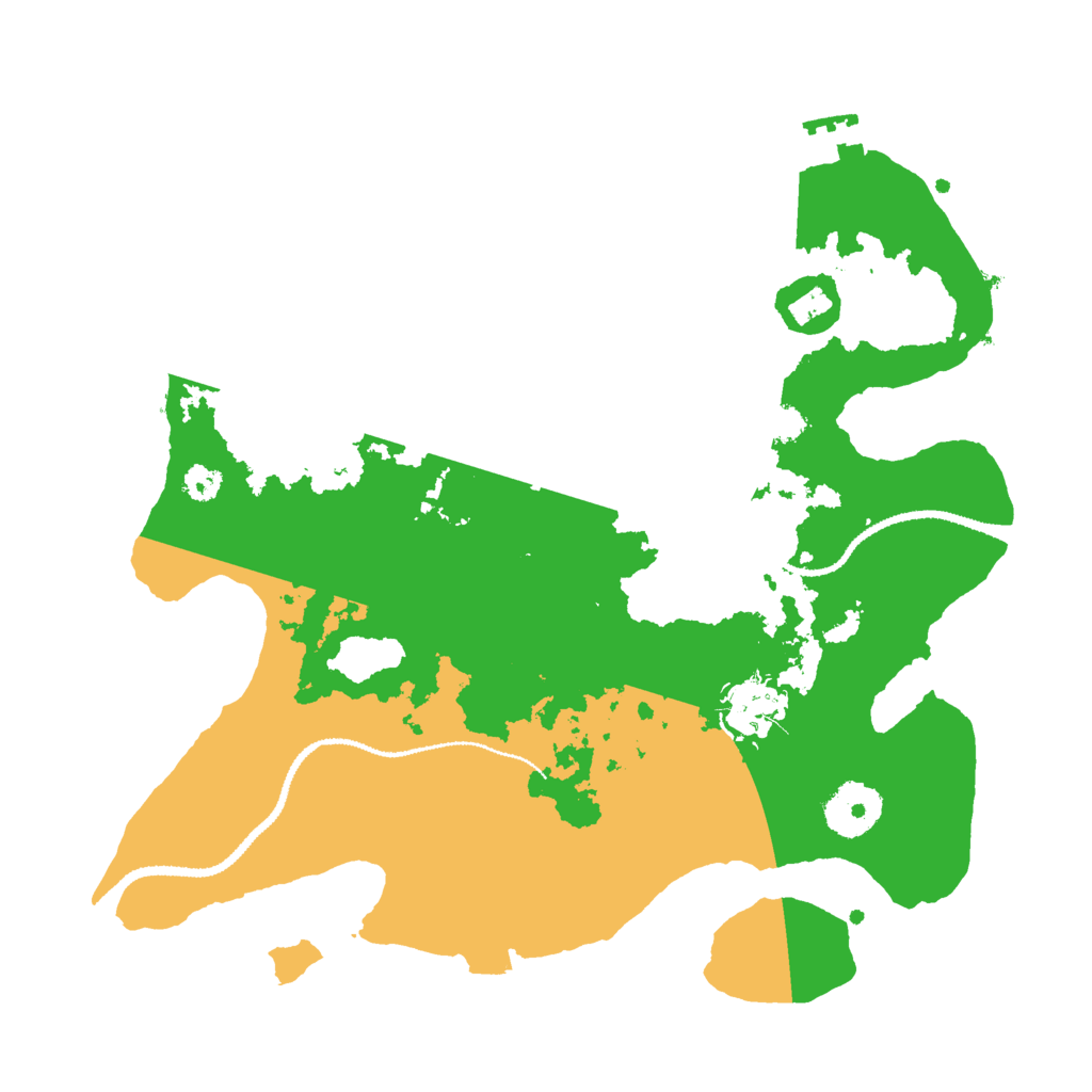 Biome Rust Map: Procedural Map, Size: 3000, Seed: 2028516468