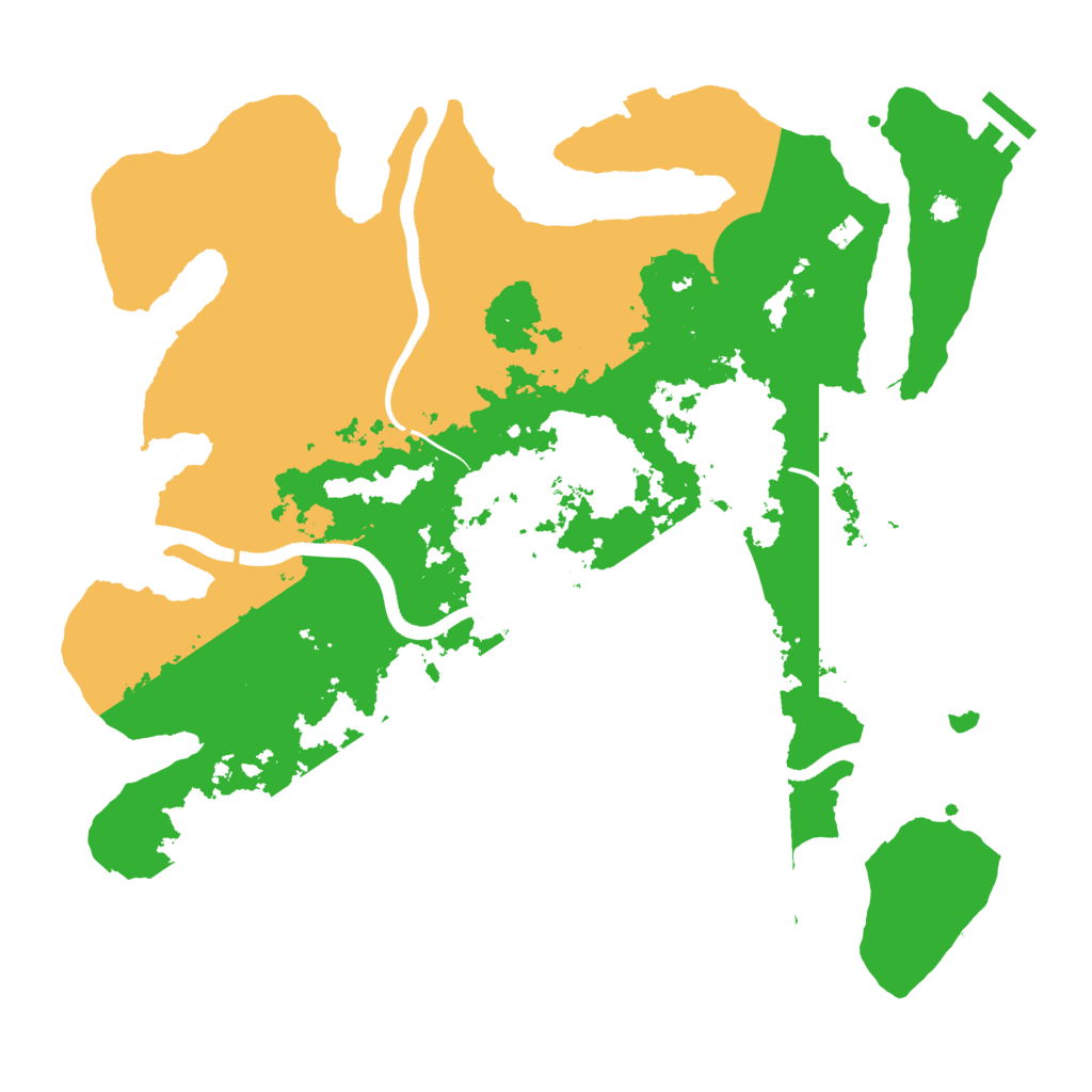 Biome Rust Map: Procedural Map, Size: 3600, Seed: 149060994
