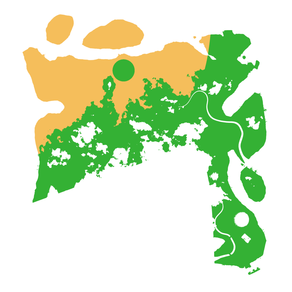 Biome Rust Map: Procedural Map, Size: 3500, Seed: 2143575798