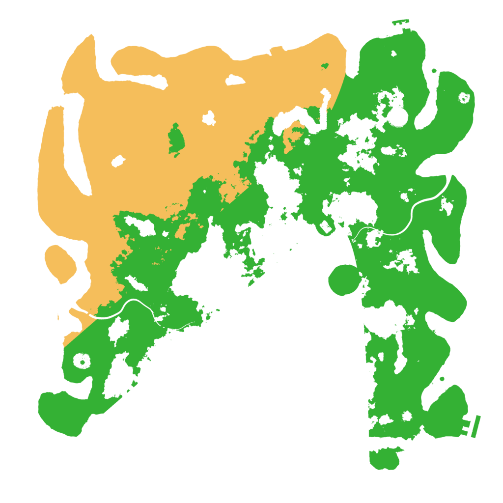 Biome Rust Map: Procedural Map, Size: 4500, Seed: 868213004