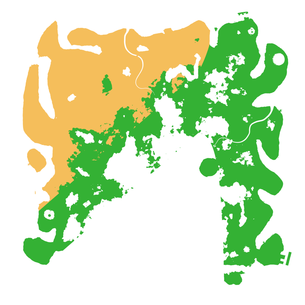 Biome Rust Map: Procedural Map, Size: 4500, Seed: 868213004