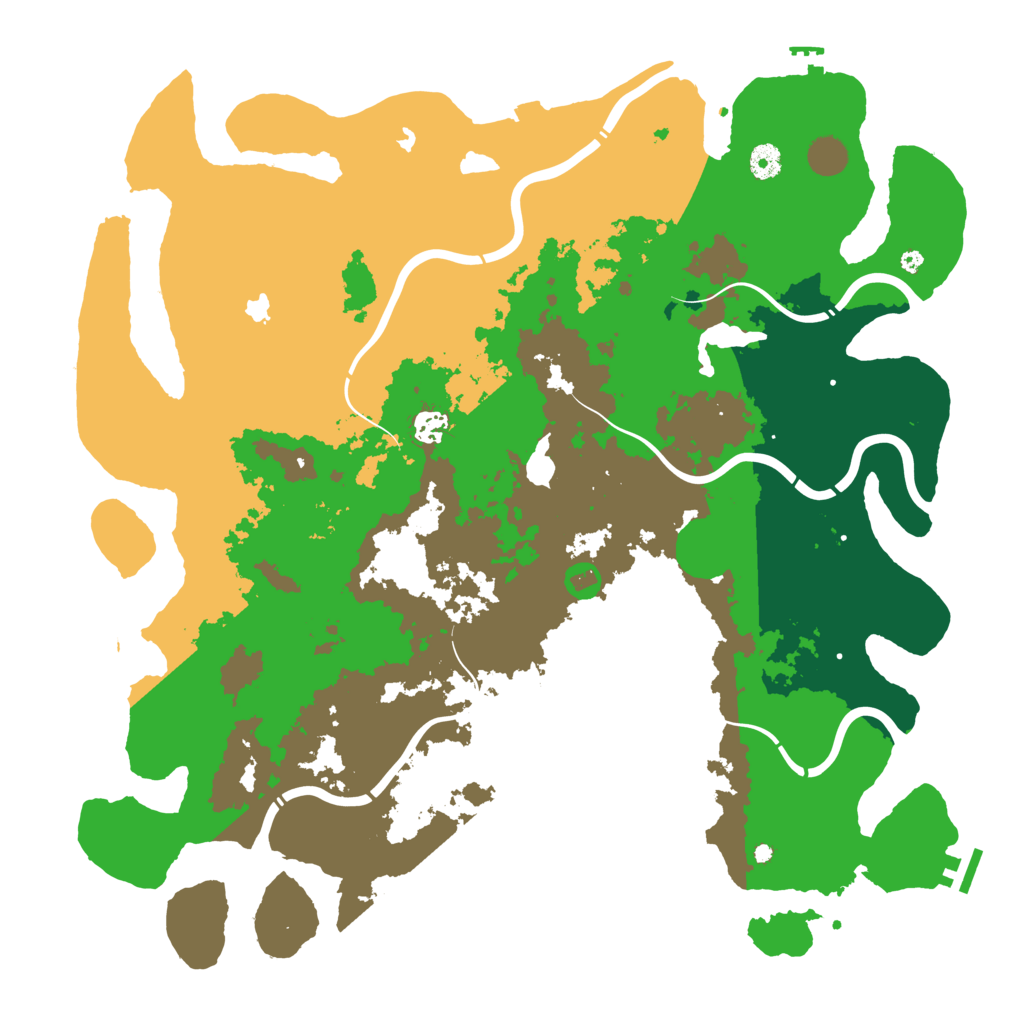 Biome Rust Map: Procedural Map, Size: 4500, Seed: 868213004