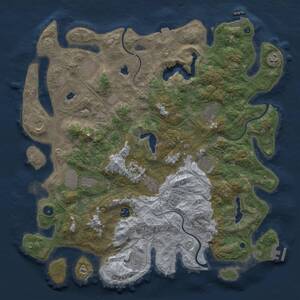 Thumbnail Rust Map: Procedural Map, Size: 4500, Seed: 868213004, 16 Monuments