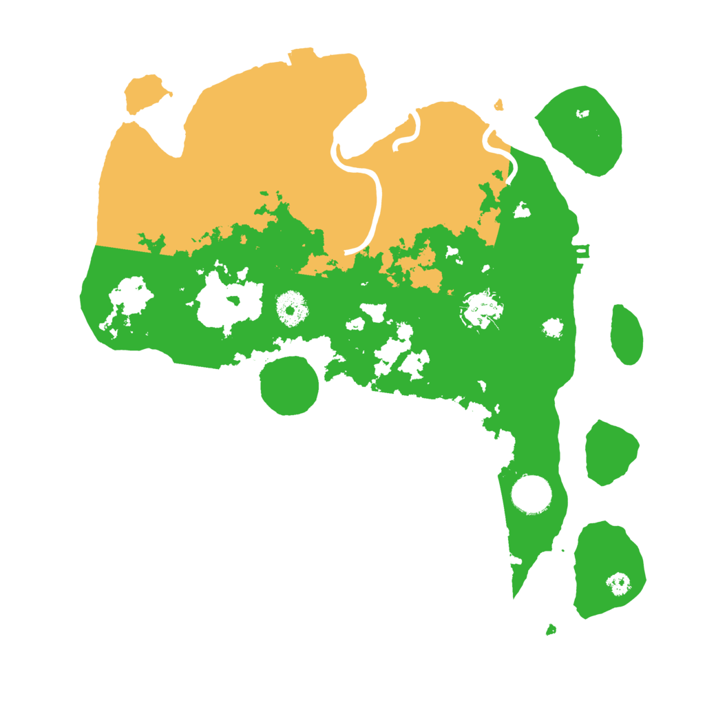 Biome Rust Map: Procedural Map, Size: 3200, Seed: 9100622