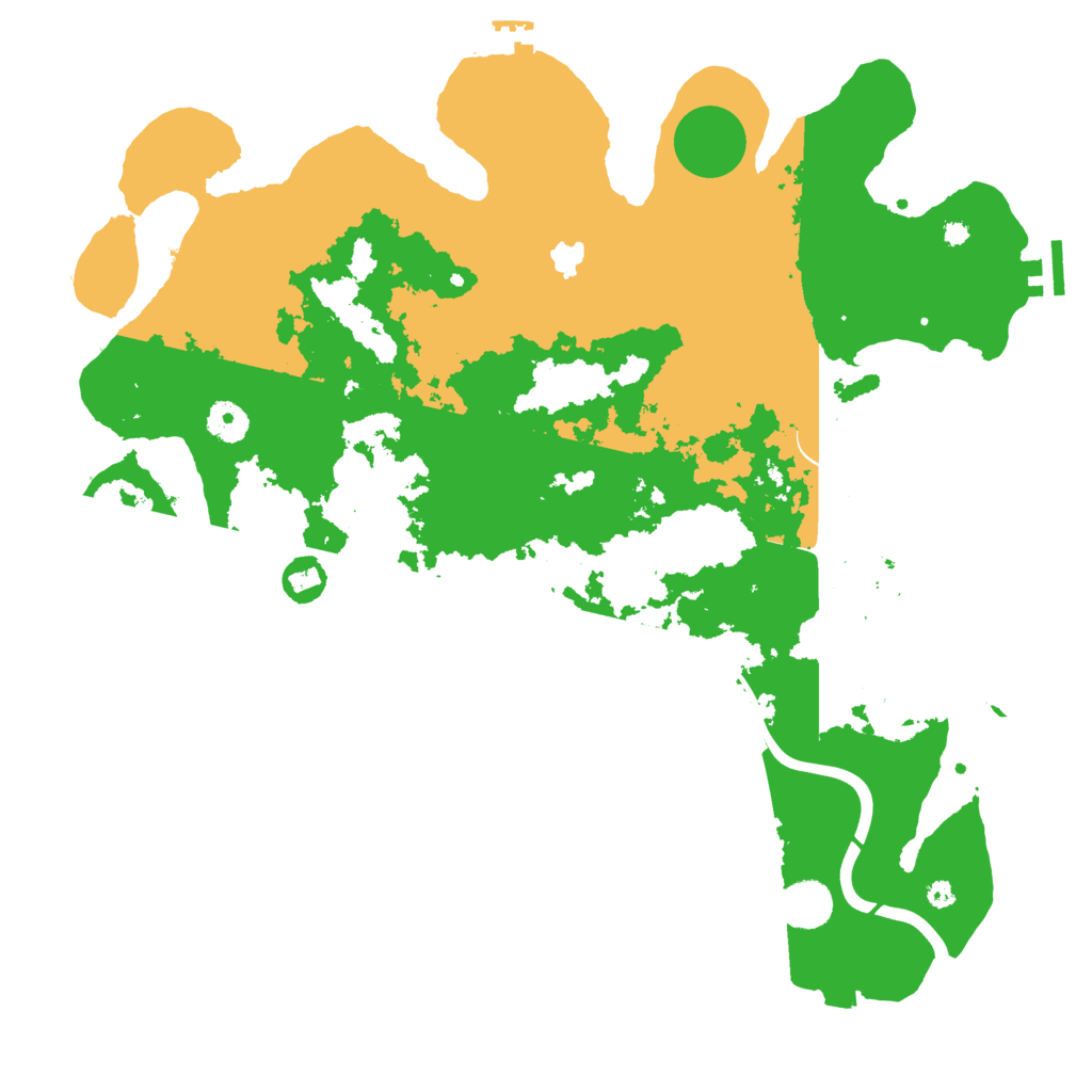 Biome Rust Map: Procedural Map, Size: 4000, Seed: 19890709