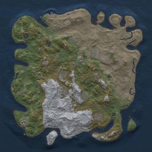 Thumbnail Rust Map: Procedural Map, Size: 4250, Seed: 8765432, 18 Monuments