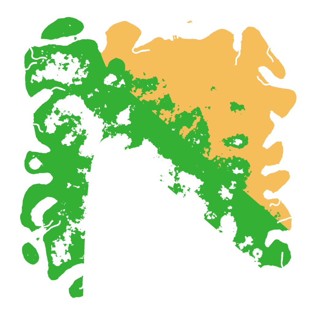 Biome Rust Map: Procedural Map, Size: 5000, Seed: 280180121