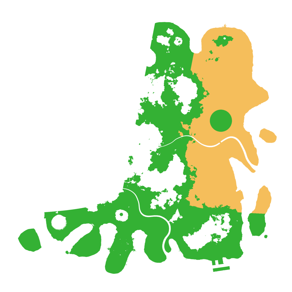 Biome Rust Map: Procedural Map, Size: 3500, Seed: 79766741