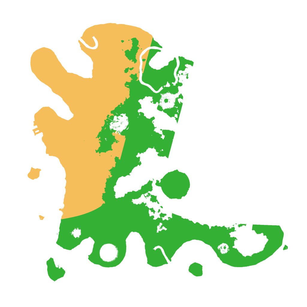 Biome Rust Map: Procedural Map, Size: 3000, Seed: 218652735