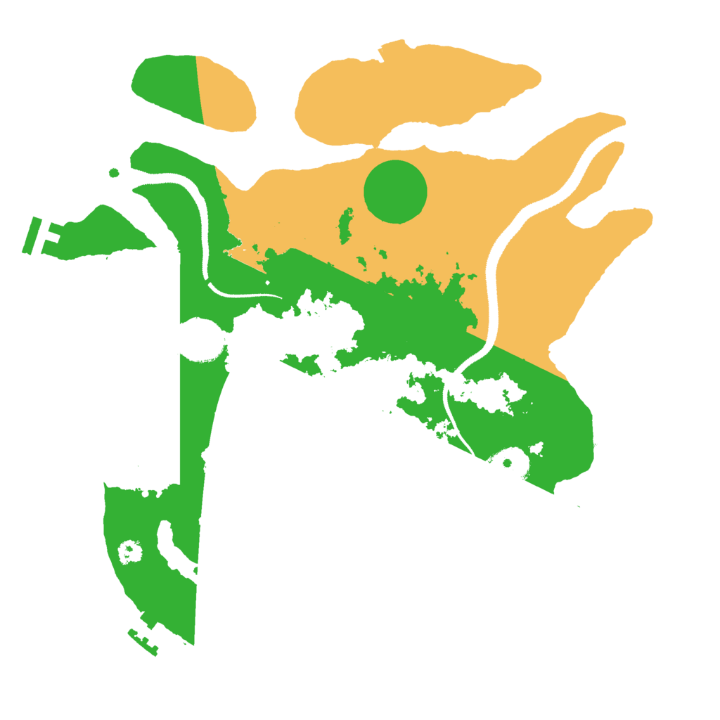 Biome Rust Map: Procedural Map, Size: 3000, Seed: 1088265889