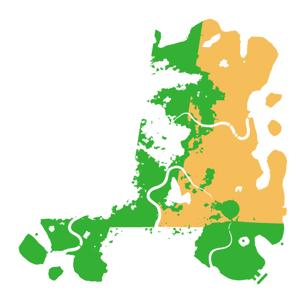 Biome Rust Map: Procedural Map, Size: 4500, Seed: 525137388
