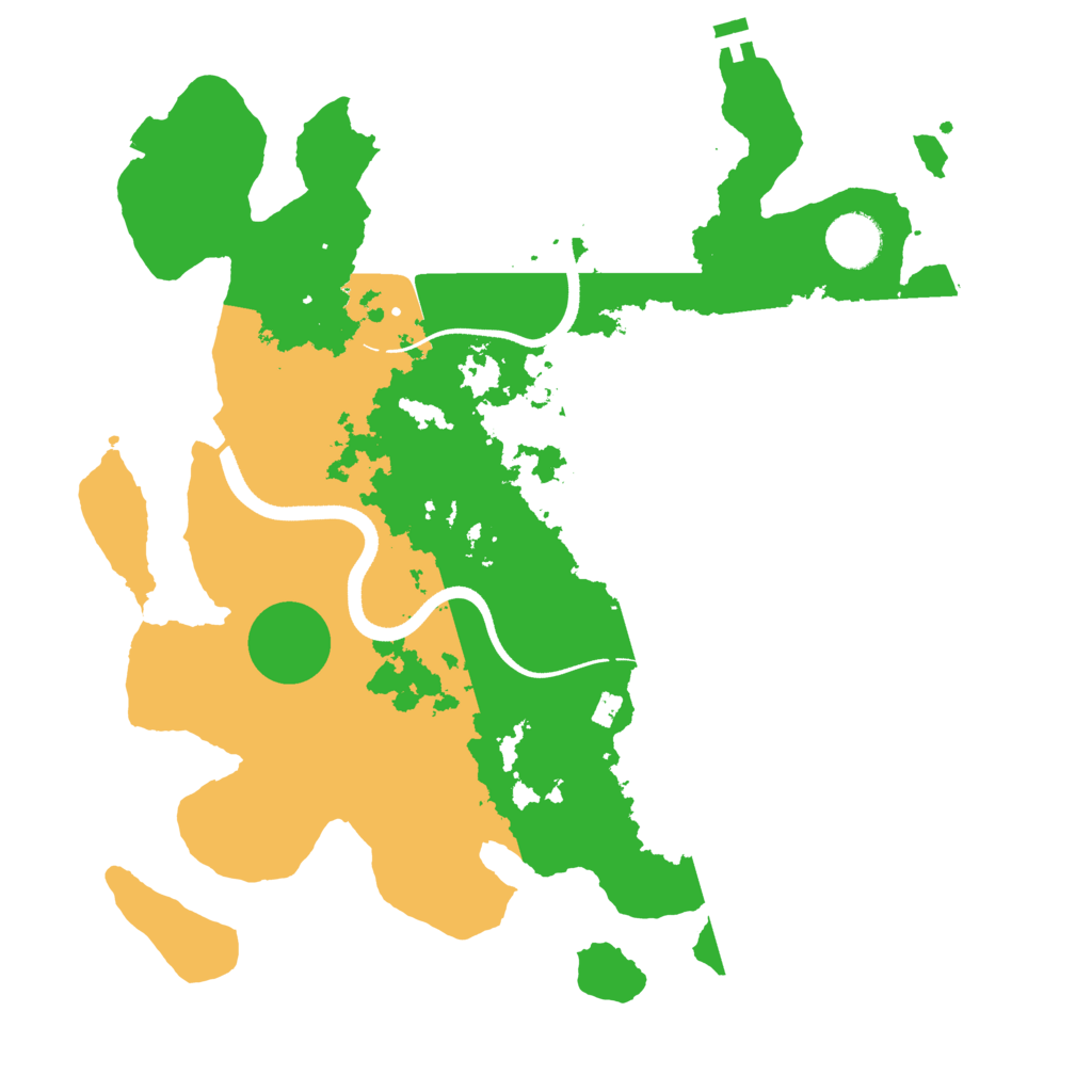 Biome Rust Map: Procedural Map, Size: 3500, Seed: 455391031