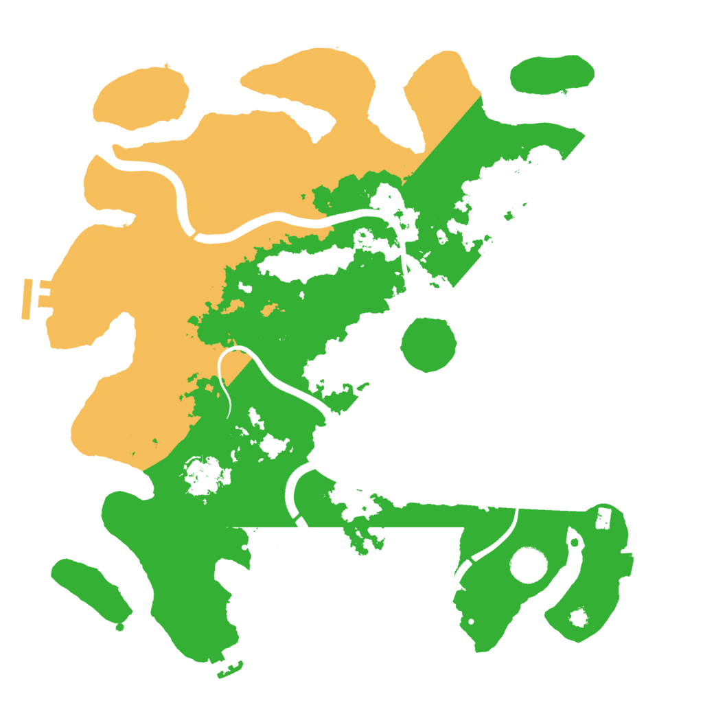 Biome Rust Map: Procedural Map, Size: 3500, Seed: 77111321