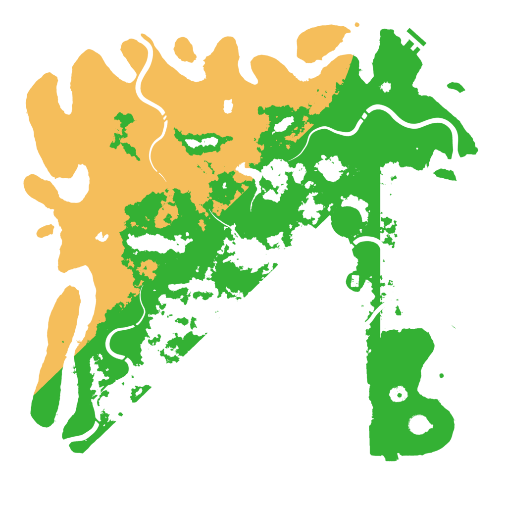 Biome Rust Map: Procedural Map, Size: 4500, Seed: 688016394