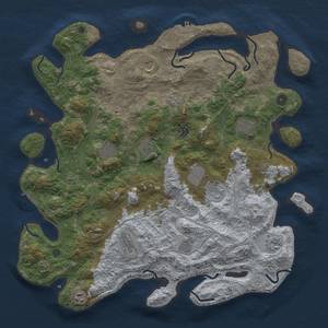 Thumbnail Rust Map: Procedural Map, Size: 4500, Seed: 2119959465, 18 Monuments