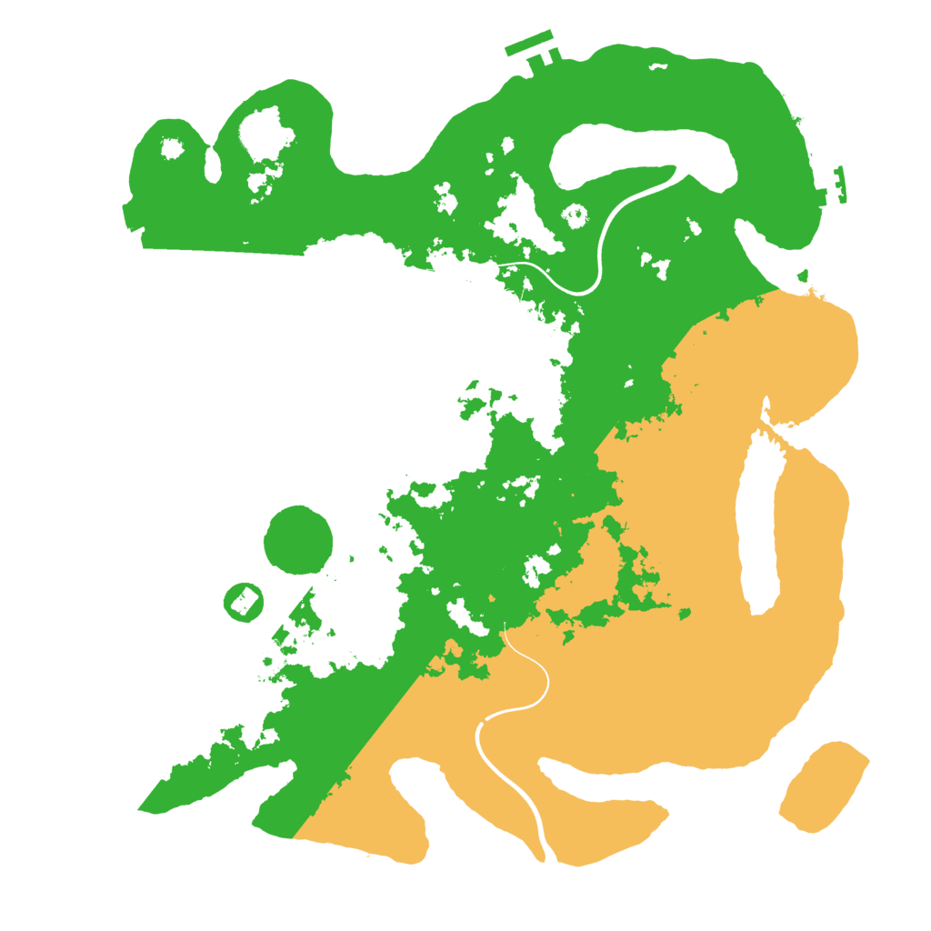 Biome Rust Map: Procedural Map, Size: 3800, Seed: 360221343