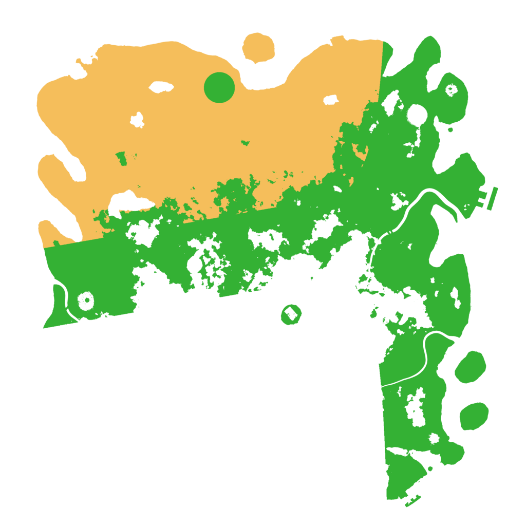 Biome Rust Map: Procedural Map, Size: 4500, Seed: 1749589564
