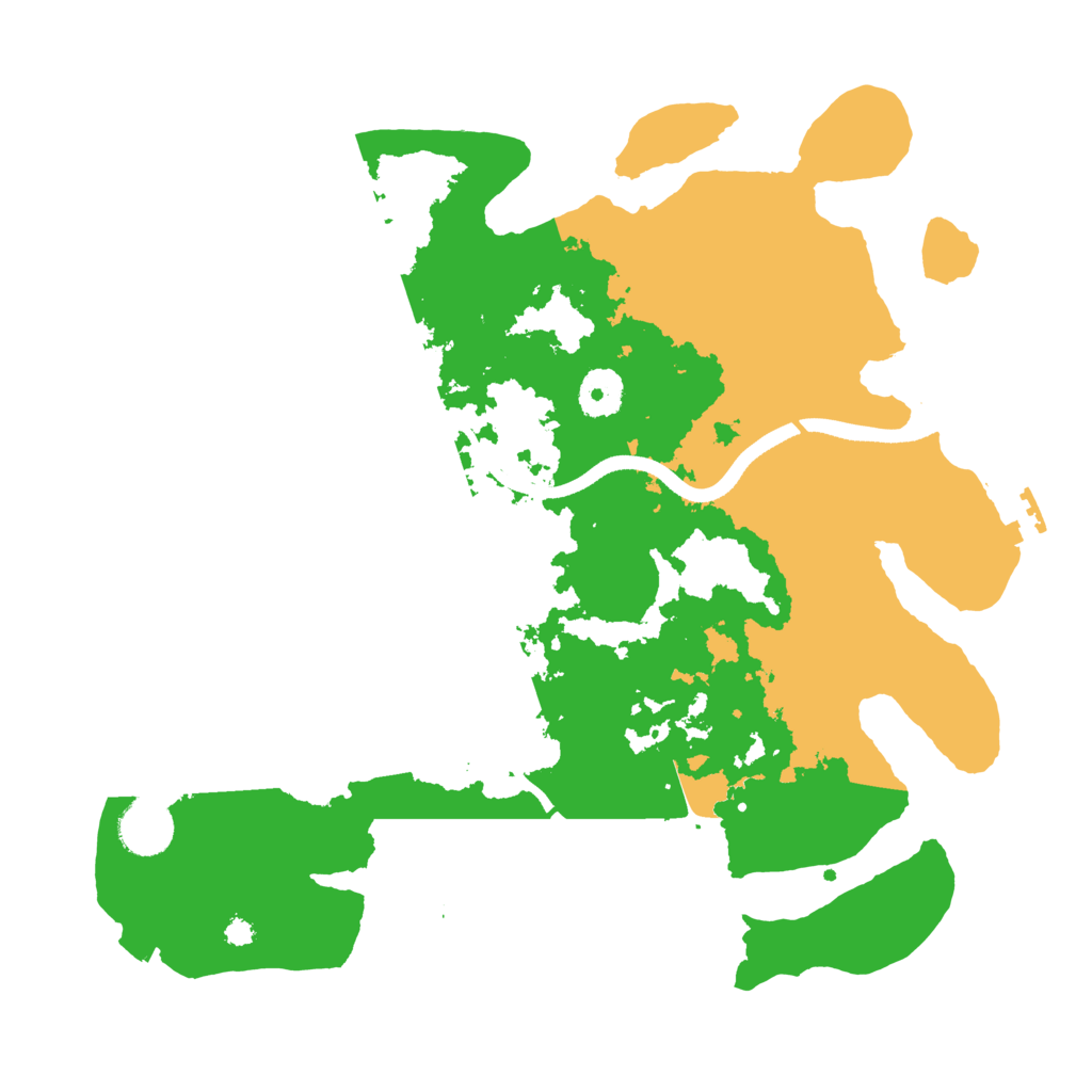 Biome Rust Map: Procedural Map, Size: 3500, Seed: 1625108913