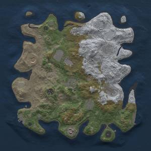 Thumbnail Rust Map: Procedural Map, Size: 3500, Seed: 1798488446, 18 Monuments