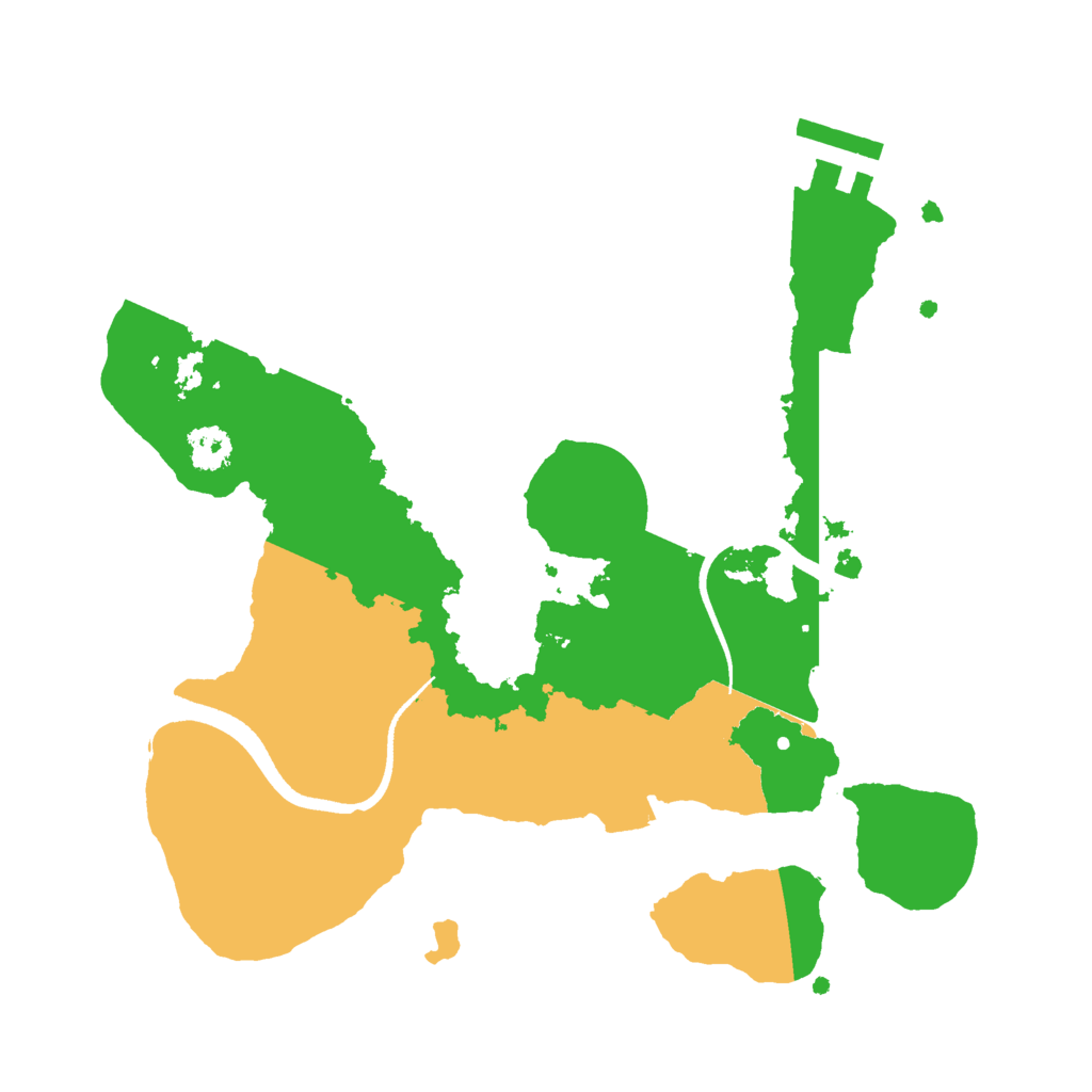 Biome Rust Map: Procedural Map, Size: 2500, Seed: 175183028