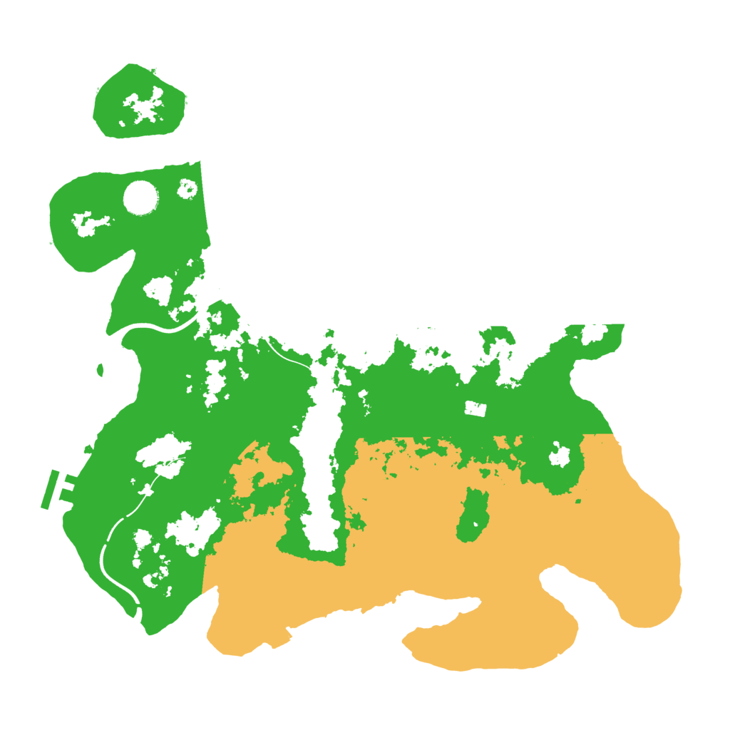 Biome Rust Map: Procedural Map, Size: 3700, Seed: 2112258724