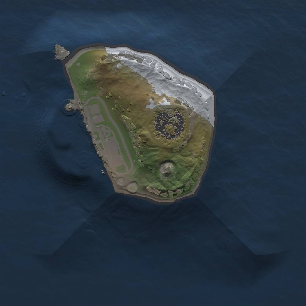 Rust Map: Procedural Map, Size: 1000, Seed: 743578069, 4 Monuments