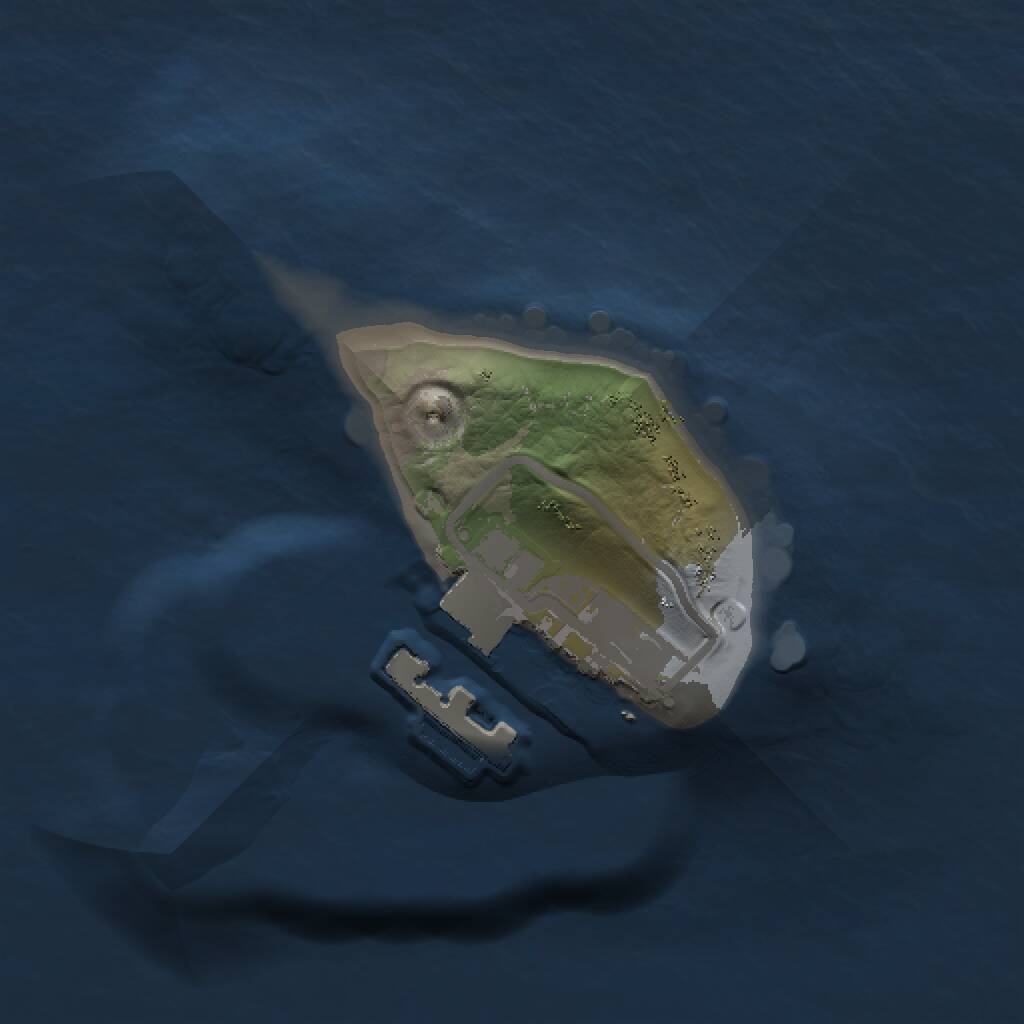 Rust Map: Procedural Map, Size: 1000, Seed: 854589610, 2 Monuments