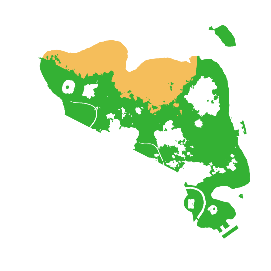 Biome Rust Map: Procedural Map, Size: 3000, Seed: 826271551