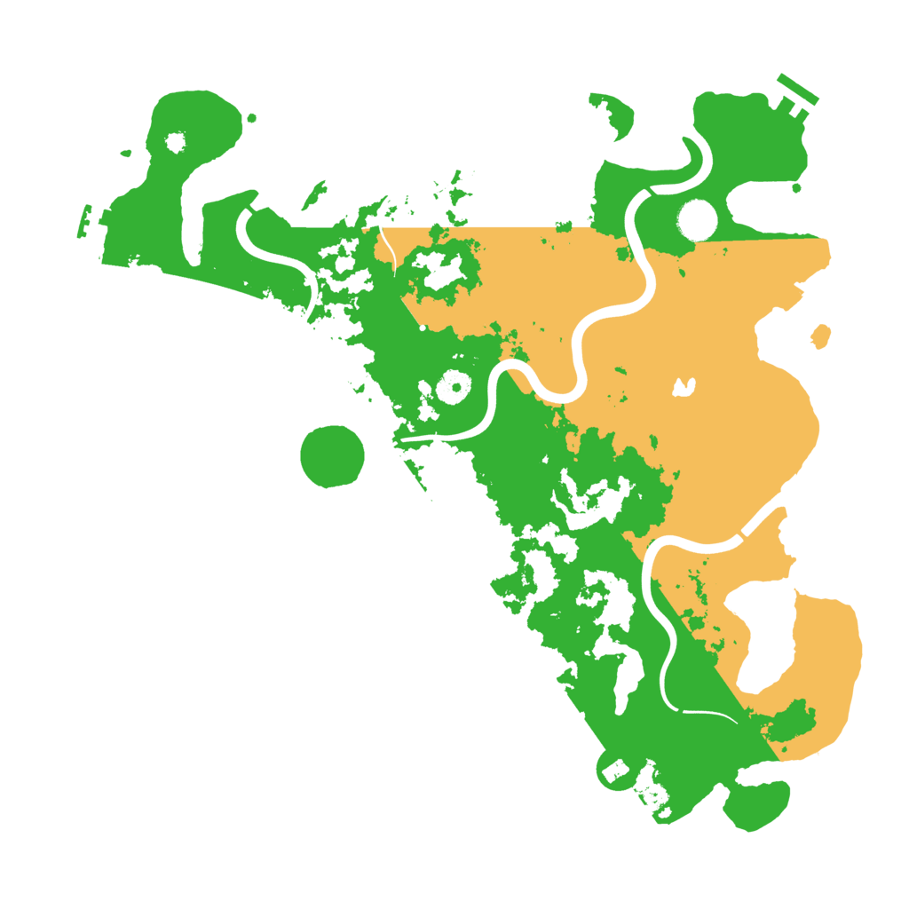 Biome Rust Map: Procedural Map, Size: 4000, Seed: 87654321