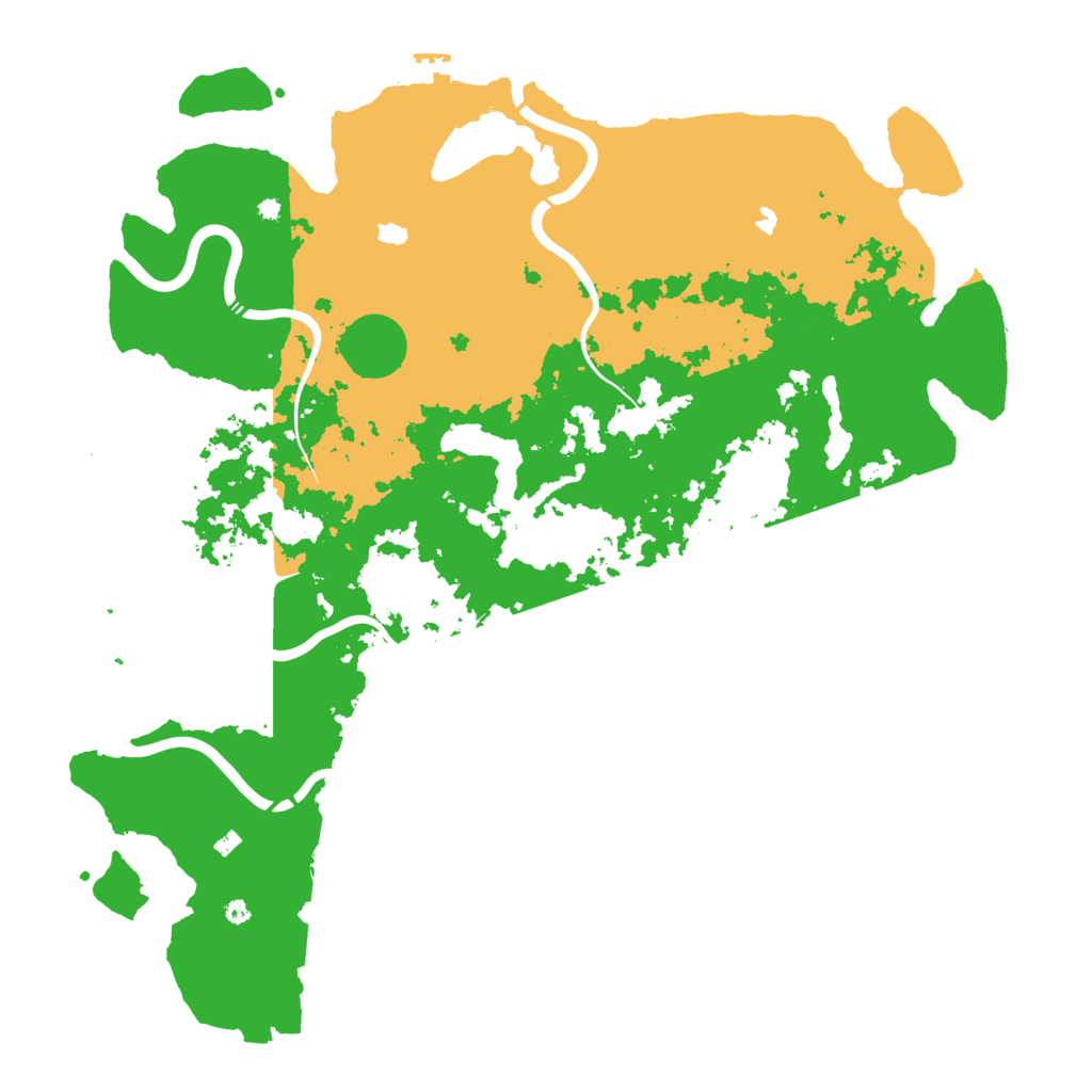 Biome Rust Map: Procedural Map, Size: 4500, Seed: 4543209