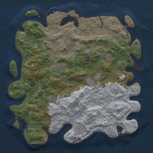 Thumbnail Rust Map: Procedural Map, Size: 4500, Seed: 4543209, 19 Monuments