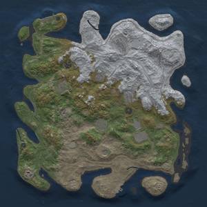 Thumbnail Rust Map: Procedural Map, Size: 4250, Seed: 22233344, 18 Monuments